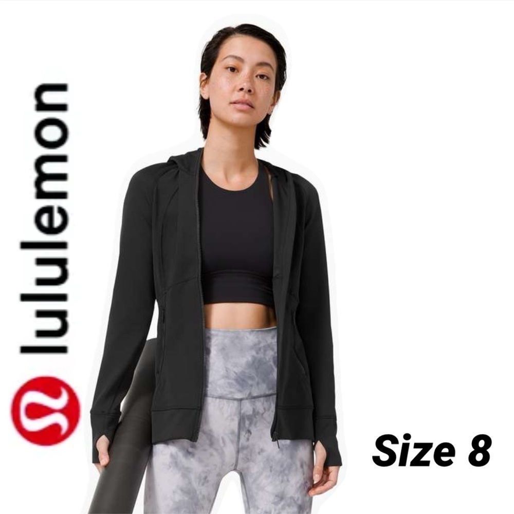 Lululemon Day Maker Full Zip Hoodie size 8 black